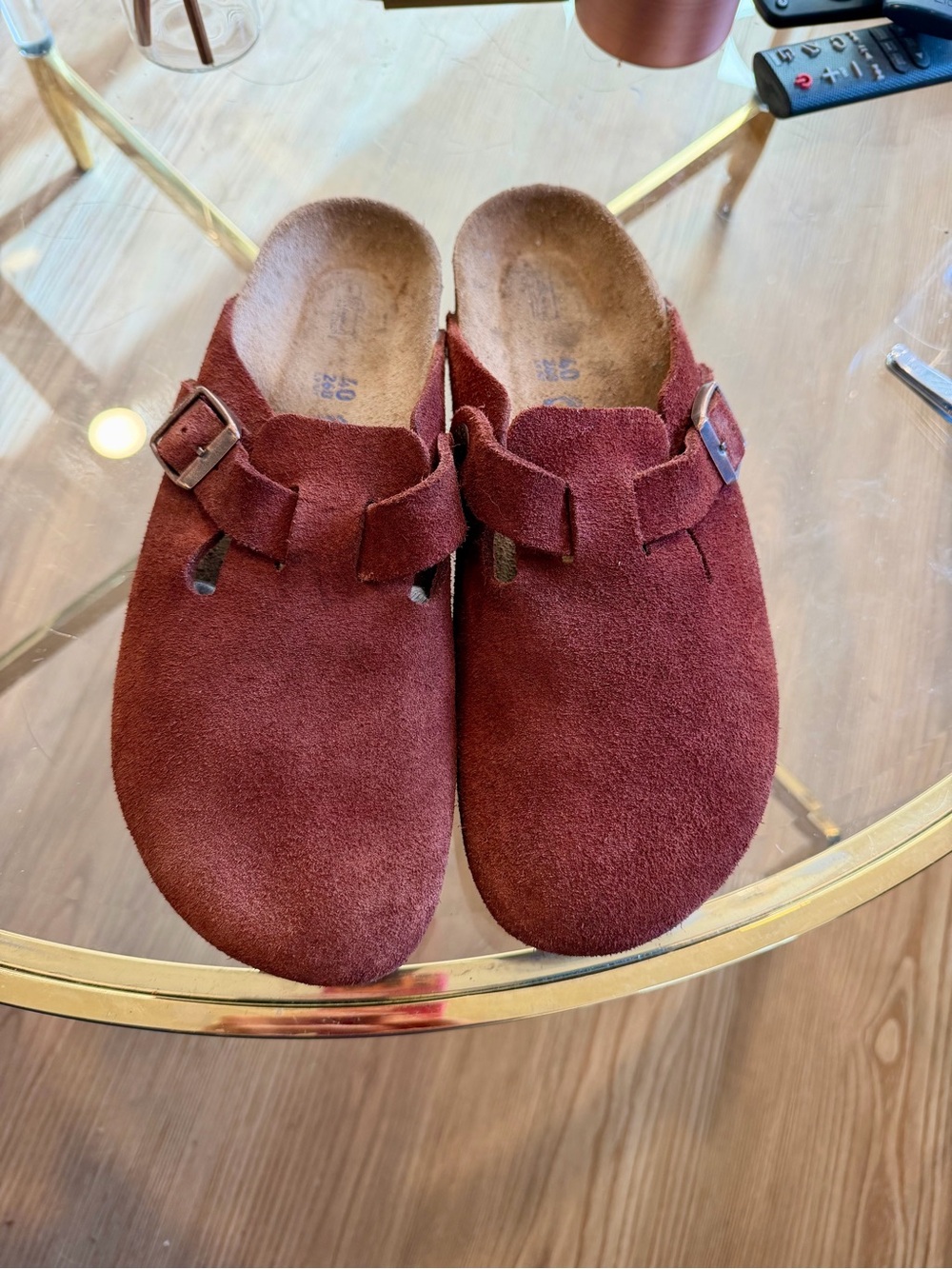 Birkenstock Women's Boston Clogs in Burgundy
